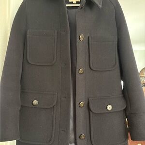 Sézane Paolo Coat – Navy | Rare Color | NWT | Fr Size 34 Size US 2